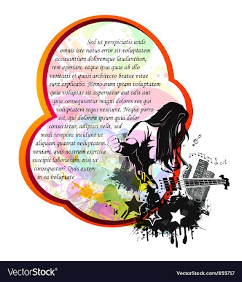 Abstract music background vector image