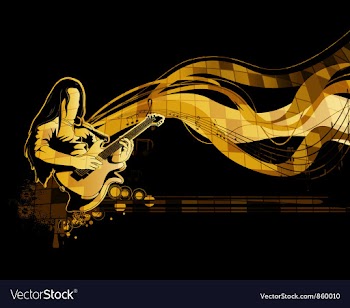 Abstract music background vector image