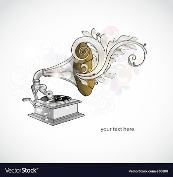 Abstract music background vector image