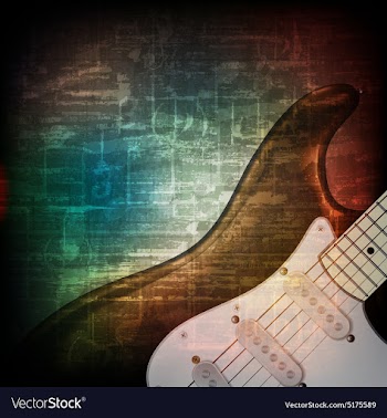 Abstract music grunge vintage background with vector image