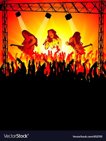 Abstract music poster vector image