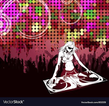 Abstract music poster vector image