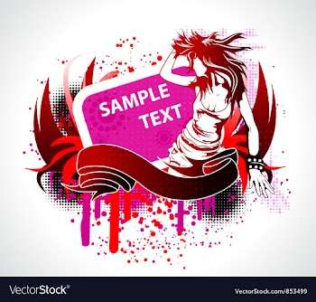 Abstract music poster vector image