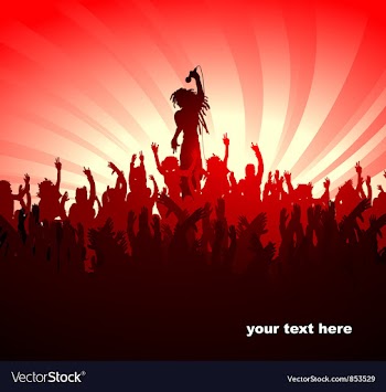 Abstract music poster vector image