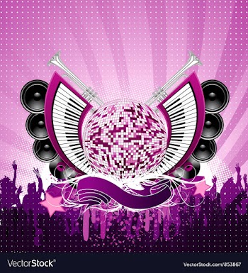 Abstract music poster vector image