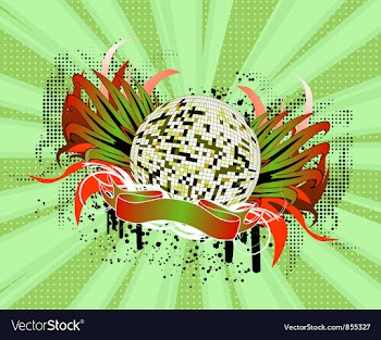 Abstract music poster vector image