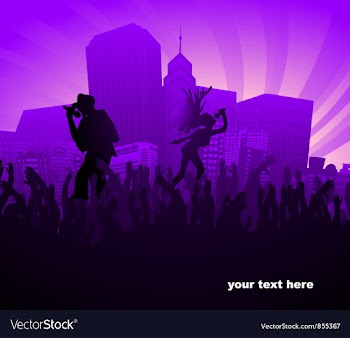 Abstract music poster vector image