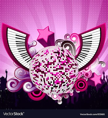 Abstract music poster vector image