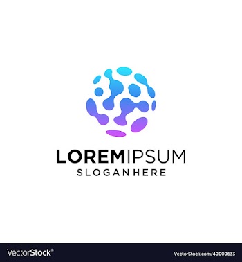abstract nano sphere logo design icon