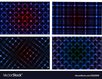 Abstract neon background collection vector image