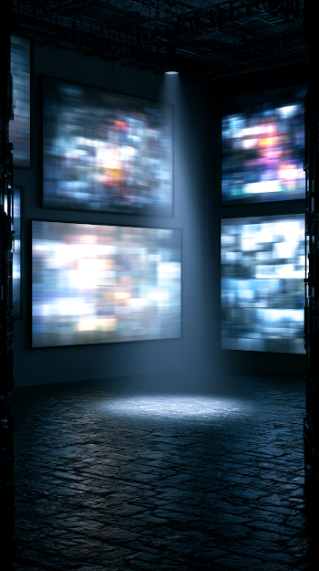 Abstract Newsroom Environment