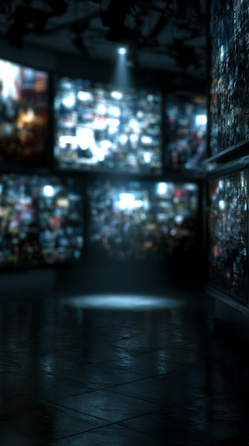 Abstract Newsroom Environment