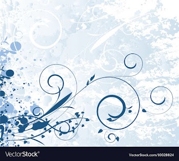 Abstract of a floral background with grunge vector image