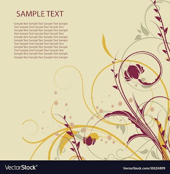 Abstract of a floral background with grunge vector image