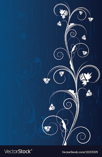 Abstract of a floral background with grunge vector image