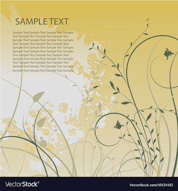 Abstract of a floral background with grunge vector image