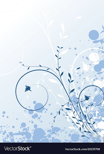 Abstract of a floral background with grunge vector image