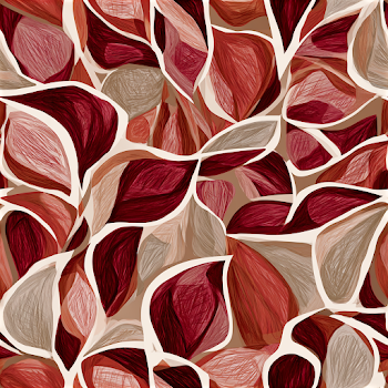 Abstract Organic Leaf Pattern