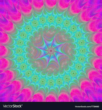 Abstract oriental mandala design background vector image