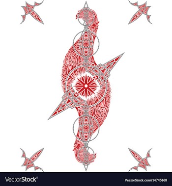Abstract oriental pattern vector image