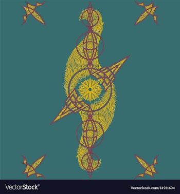 Abstract oriental pattern vector image
