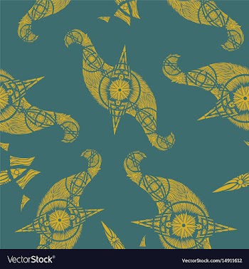 Abstract oriental pattern vector image
