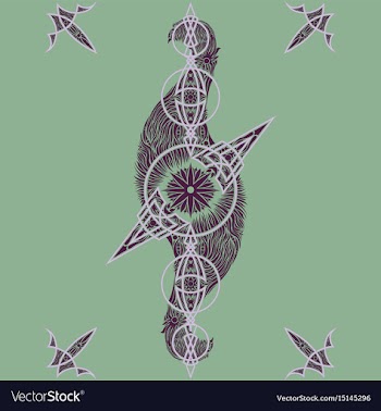 Abstract oriental pattern vector image
