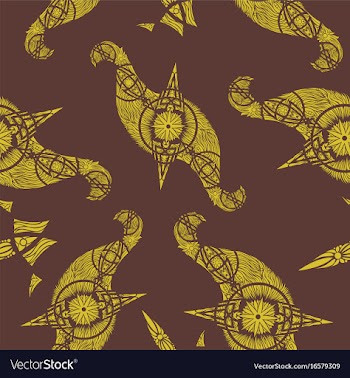Abstract oriental pattern vector image