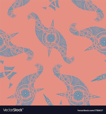 Abstract oriental pattern vector image