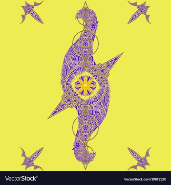 Abstract oriental pattern vector image
