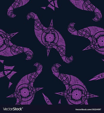Abstract oriental pattern vector image