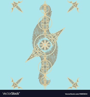 Abstract oriental pattern vector image