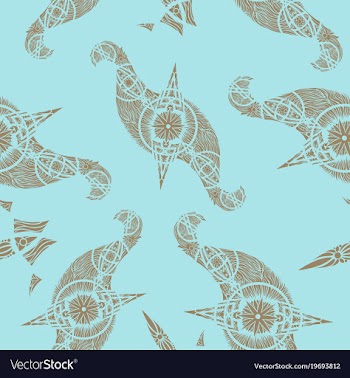 Abstract oriental pattern vector image