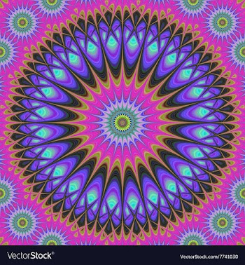 Abstract oriental star design background vector image