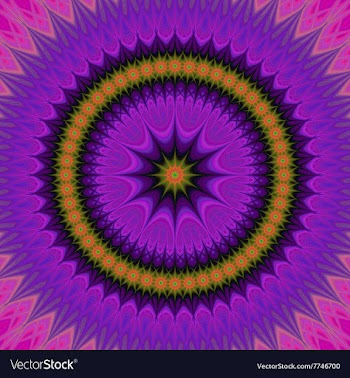 Abstract oriental star mandala background vector image