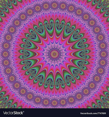 Abstract oriental star mandala design background vector image