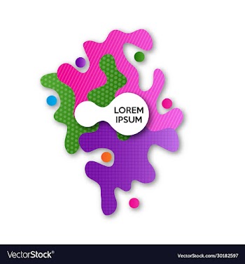 abstract origami colorful 3d icon logo isolated