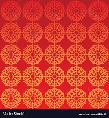 abstract ornamental red and yellow background