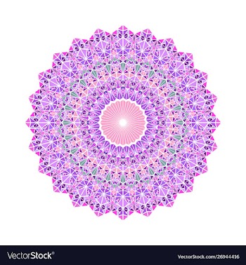 Abstract ornate geometrical colorful triangular vector image