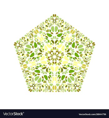 Abstract ornate geometrical floral mosaic vector image