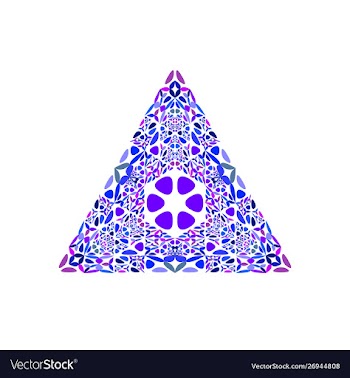 Abstract ornate geometrical floral ornament vector image