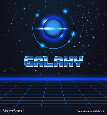 abstract outer space system and text galaxy