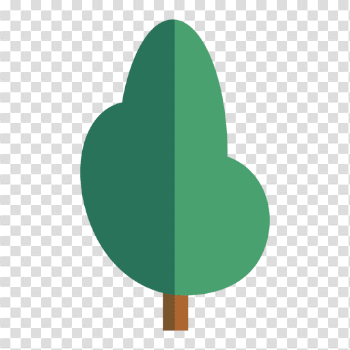 Abstract oval tree icon - Transparent PNG & SVG vector