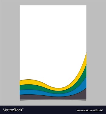 Abstract page template from layer stripes vector image