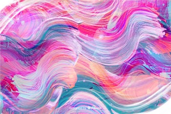 Abstract painted brush strokes background Free Vector