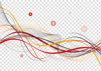 Abstract painting, Curve Line, Ribbons floating bubbles transparent background PNG clipart