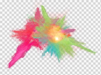Abstract painting, Haze Smoke, Color powder explosion transparent background PNG clipart