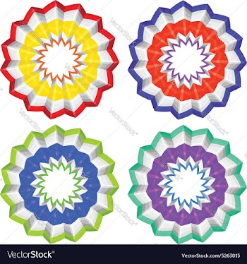 Abstract Paper Flower vector image