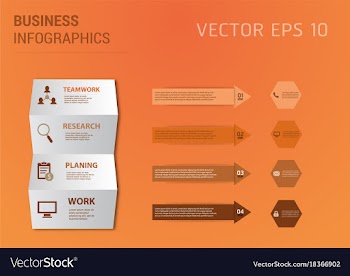 Abstract paper infografics eps10 vector image