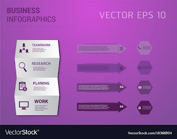 Abstract paper infografics eps10 vector image